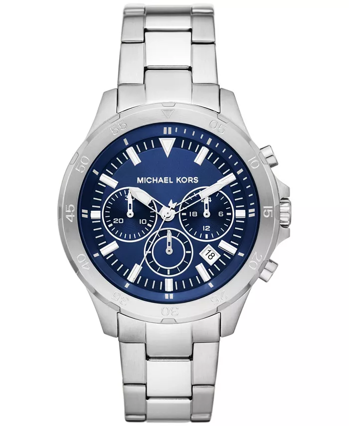

Мужские часы Greyson Chronograph из нержавеющей стали серебристого цвета, 43 мм Michael Kors