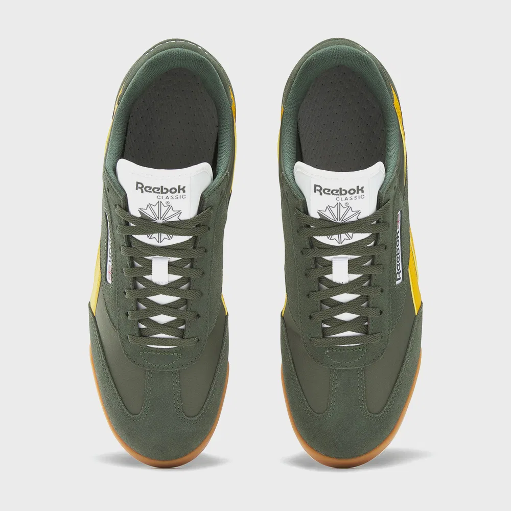 Мужские низкие кеды Campio XT оливкового цвета от Reebok — фото 3