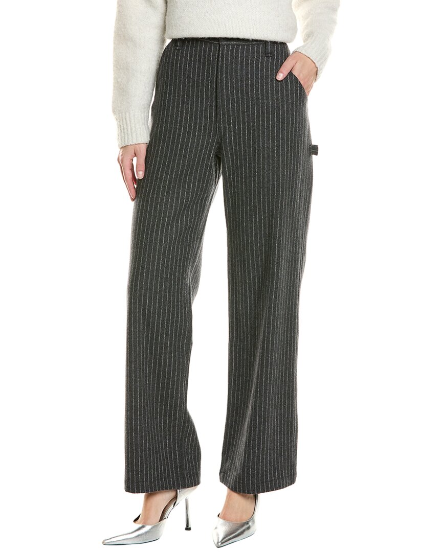 

Брюки плотника Sid из смеси шерсти и раг-кости rag & bone, серый