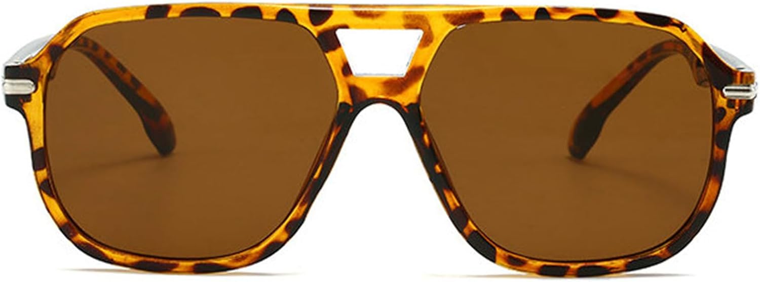 

Солнцезащитные очки Willochra Vintage Double Bridge Pilot Square для женщин и мужчин, роскошные, увеличенного размера, с многоугольным градиентом, защита от УФ-излучения UV400, C5