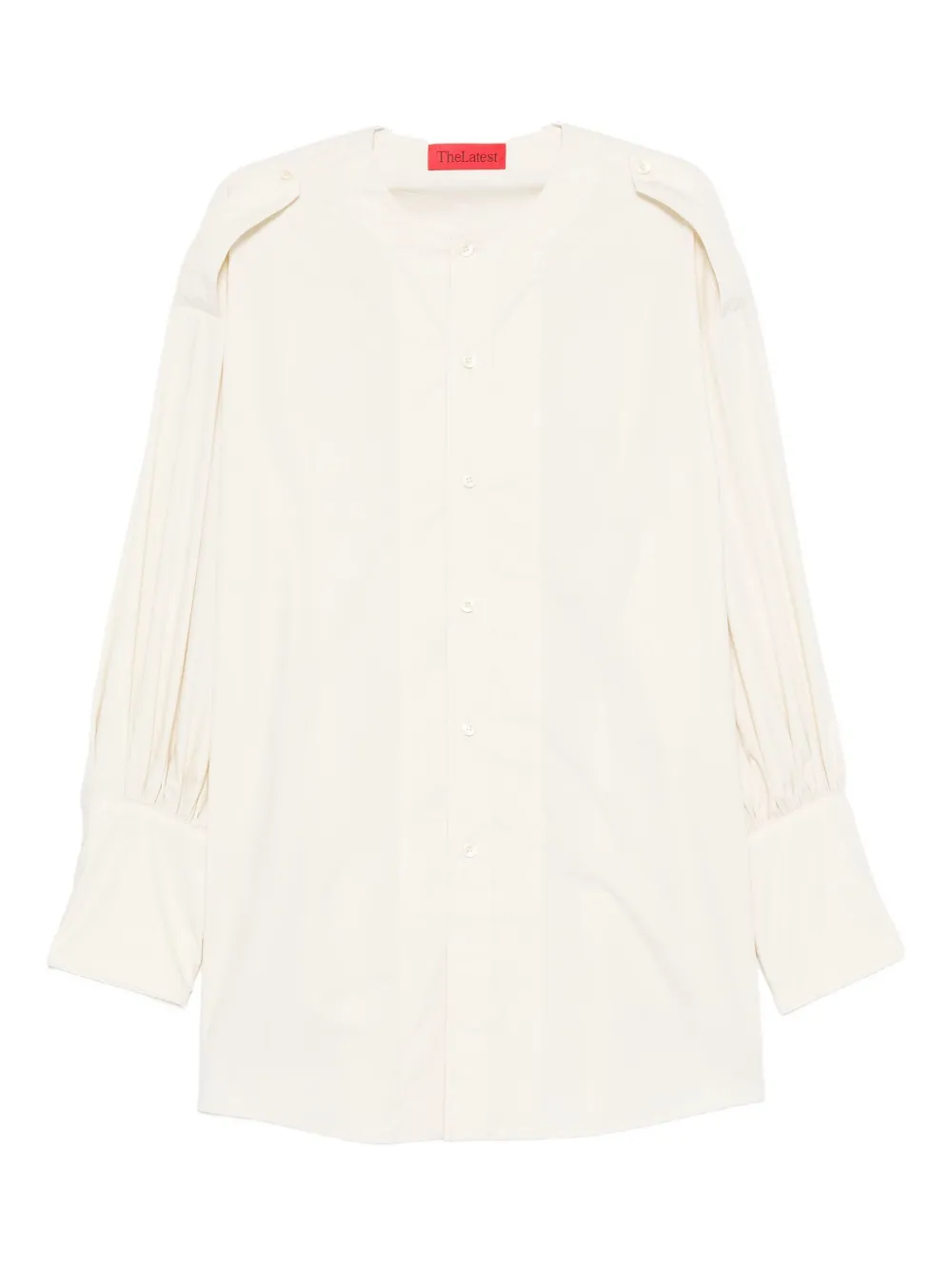 

Плиссированная блузка Thelatest, нейтральный