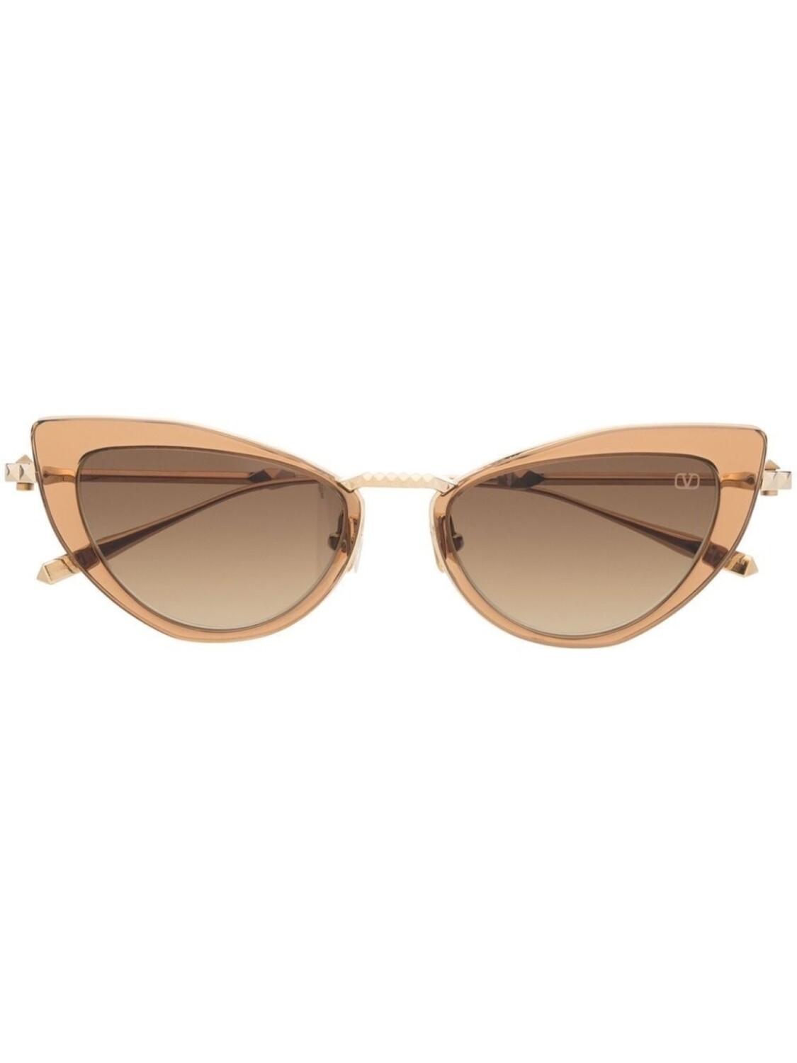 

Valentino Eyewear солнцезащитные очки в оправе 'кошачий глаз', золотистый
