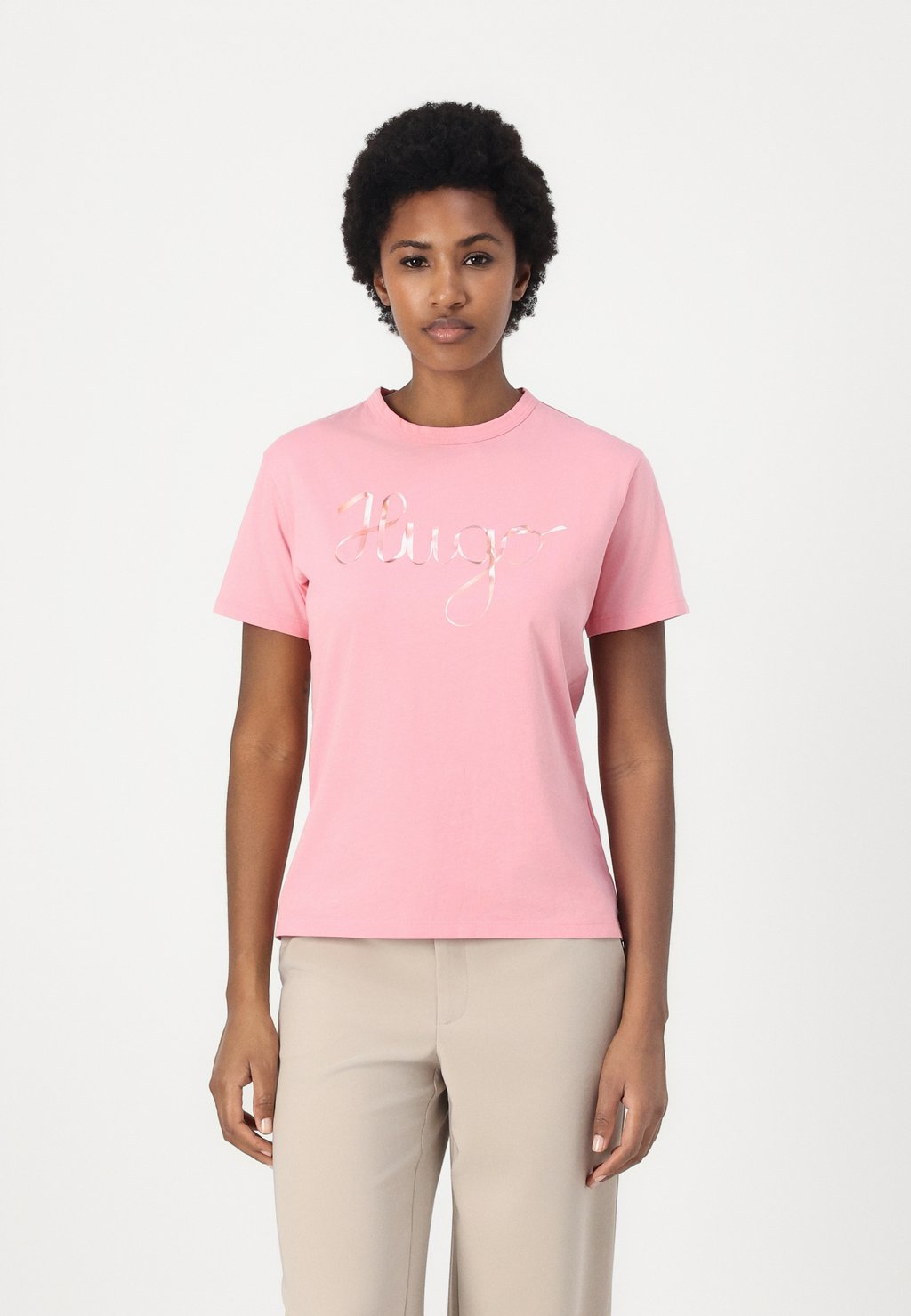 

Футболка с принтом DAMACIA HUGO, розовый