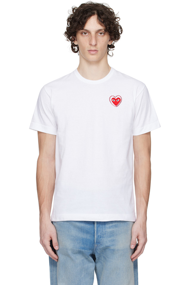 

Футболка Metalstone с принтом сердца Comme Des Garçons Play, мультиколор