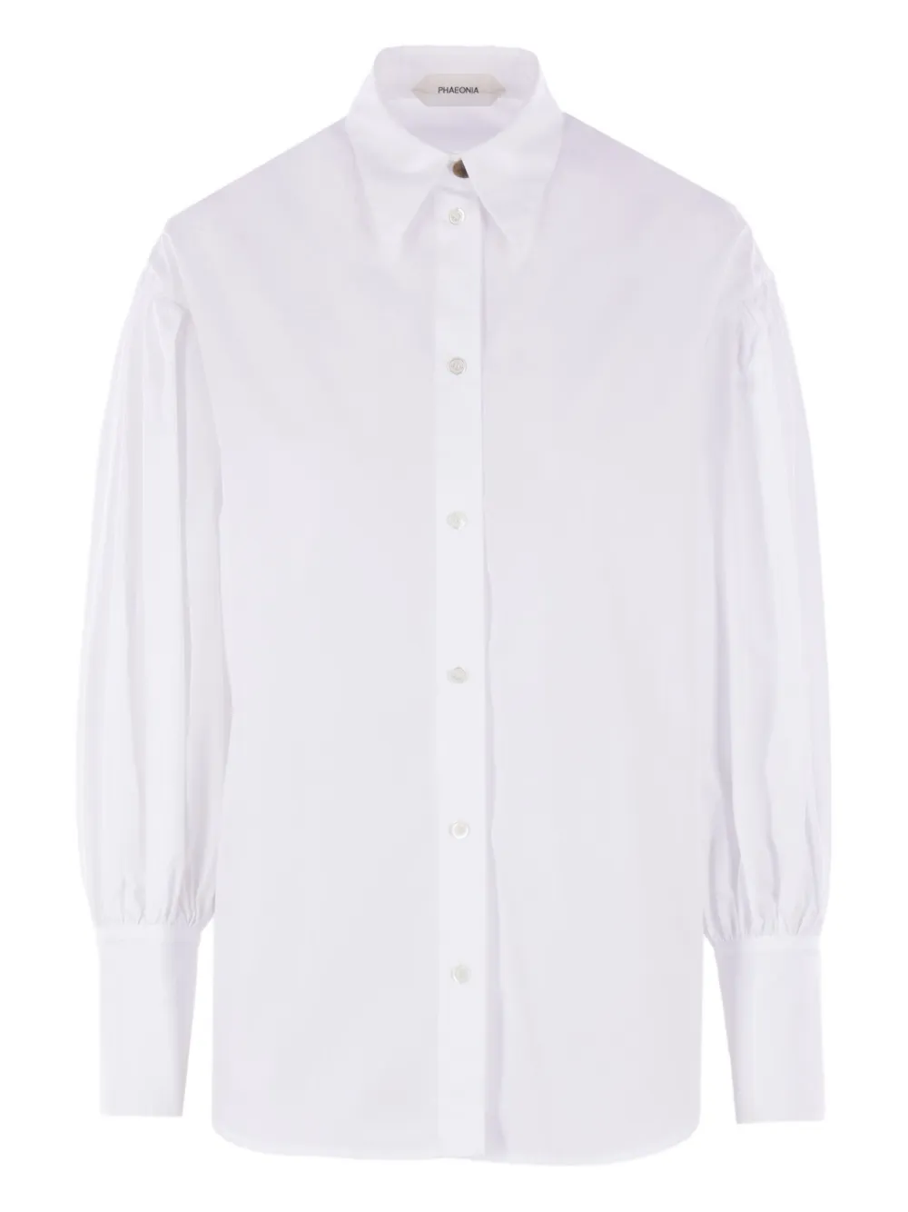 

Рубашка с воротником и рукавами-буфами phaeonia, белый