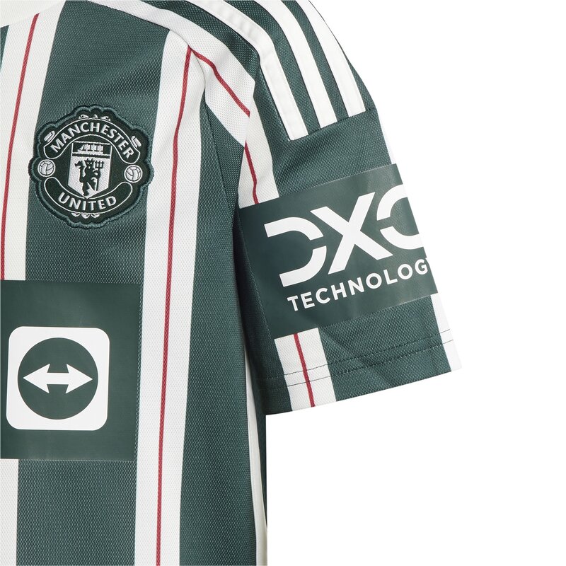 Детская выездная футболка «Манчестер Юнайтед» 23/24 Adidas, мультиколор — фото 4