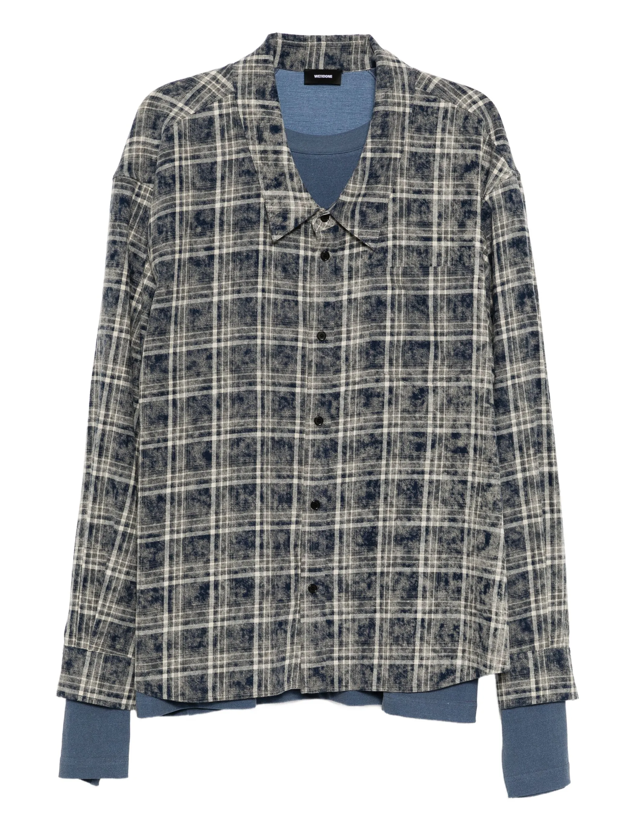 

Многослойная футболка We11Done, коричневый