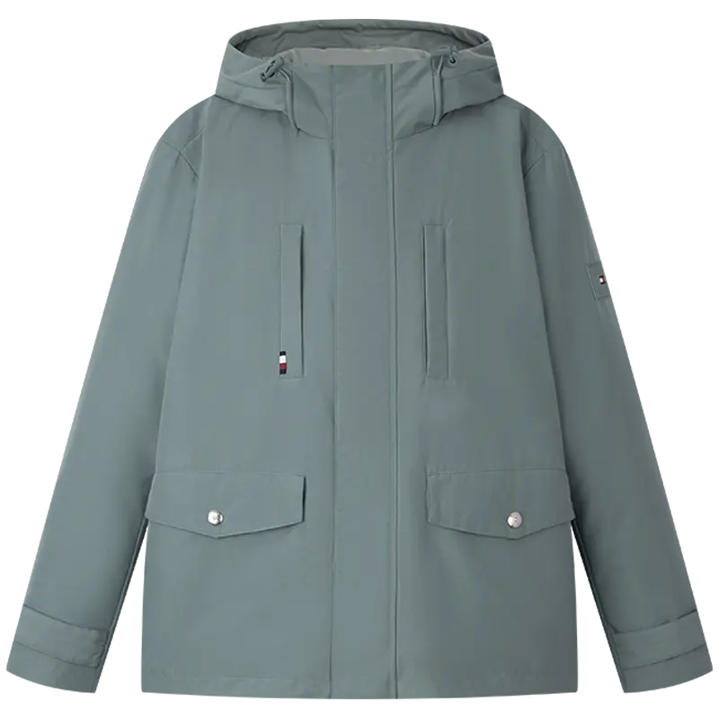 

Tommy Hilfiger Мужская пуховая куртка, Turquoise Gray M18