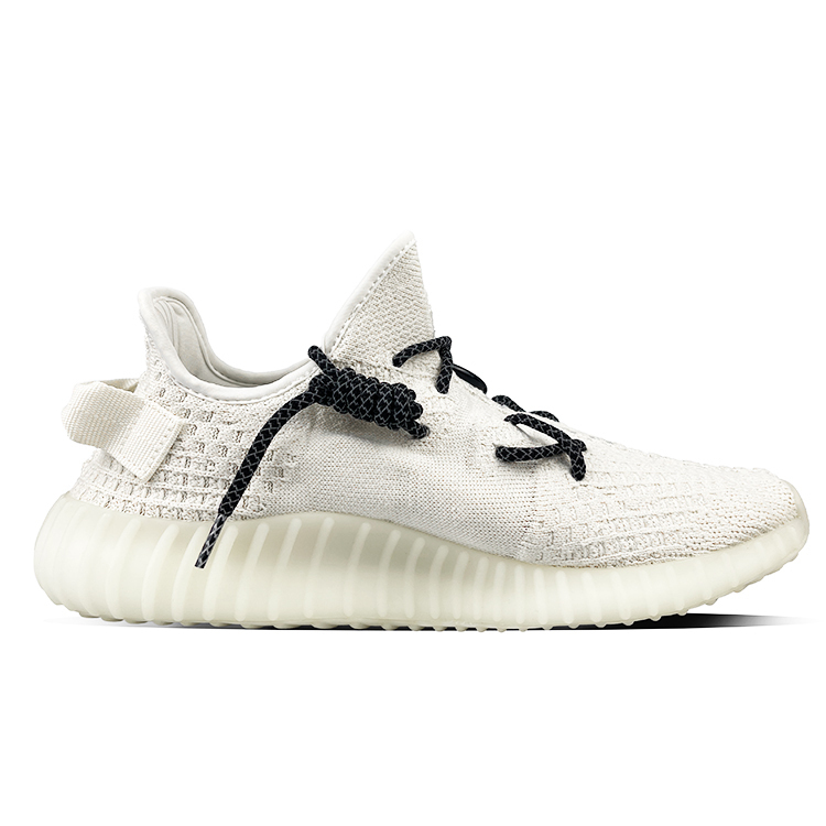 Yeezy Boost 350 V2 Износостойкие низкие повседневные кроссовки Unisex White Black Adidas Originals — фото 2
