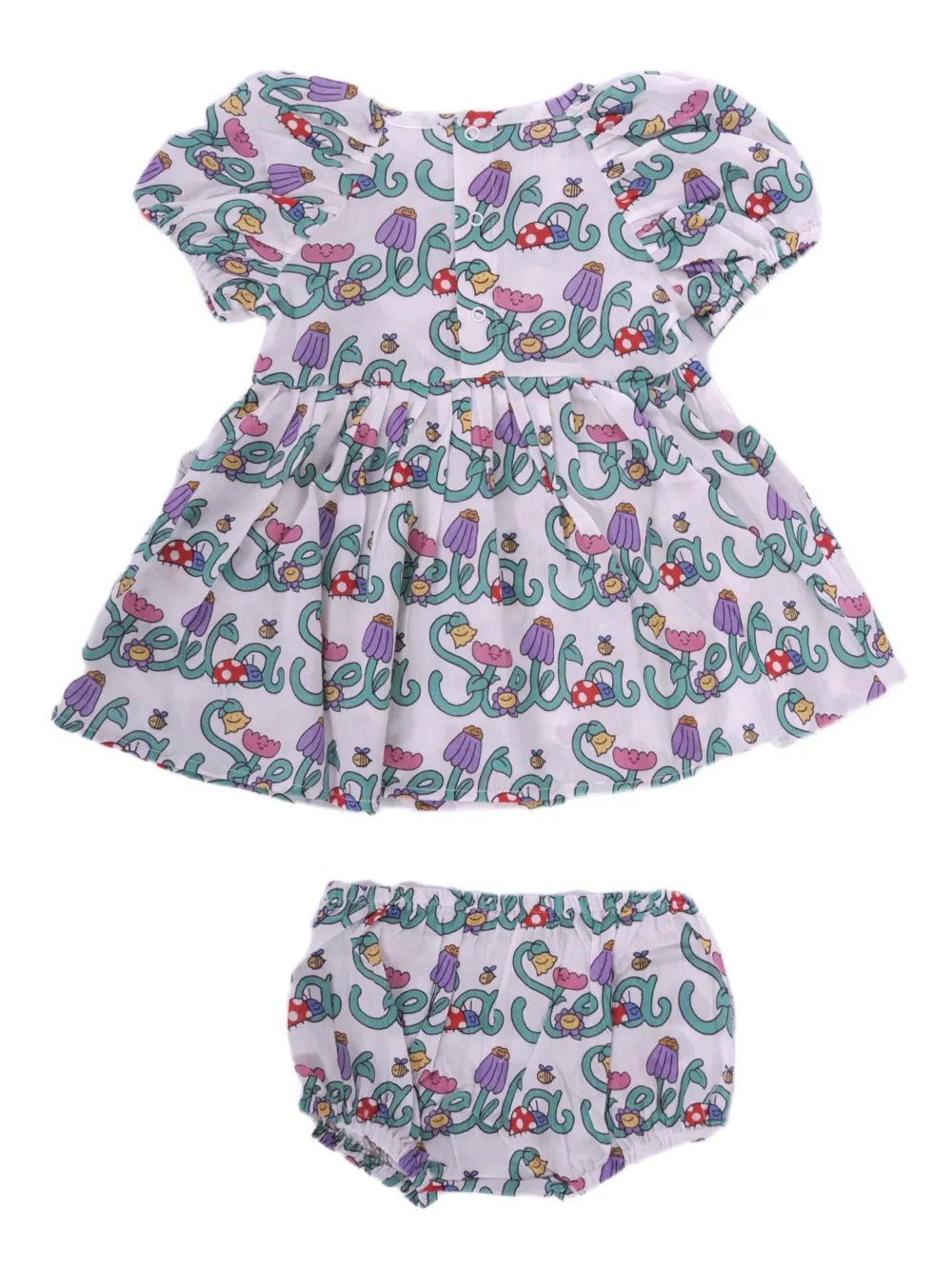 Комплект Stella Vine из платья и блумеров Stella Mccartney Kids, фиолетовый — фото 2