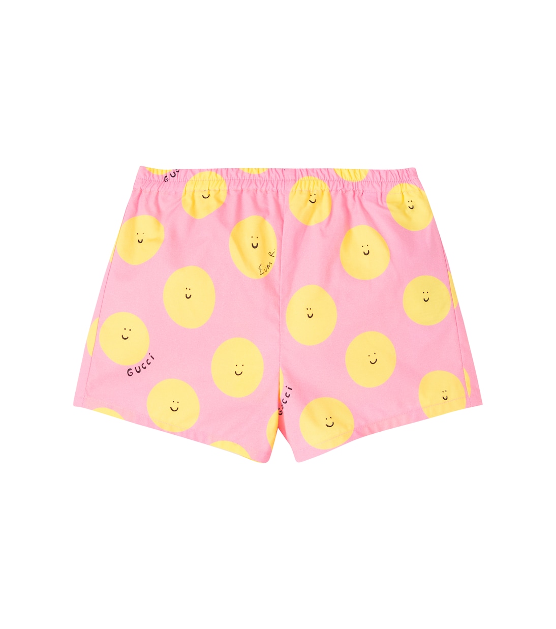 

Детские хлопковые шорты Euan Roberts Gucci Kids, Pink/Yellow