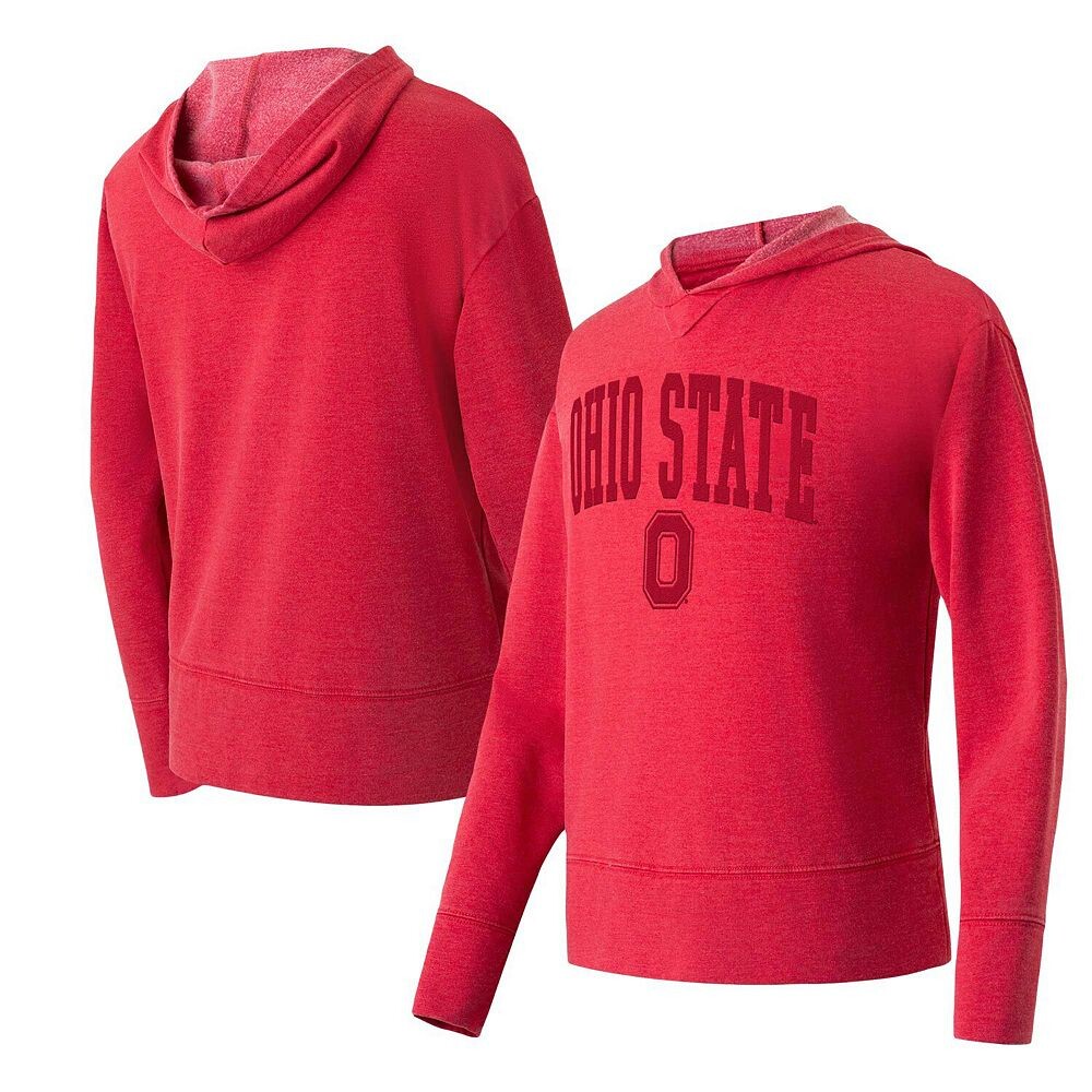 

Женская футболка с капюшоном и длинными рукавами Concepts Sport Scarlet Ohio State Buckeyes Volley, цвет Osu Red