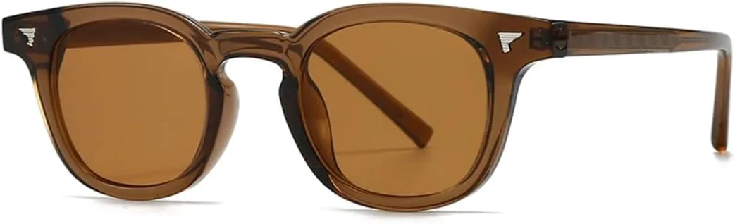 

Солнцезащитные очки UV400 для мужчин и женщин - компактная легкая оправа и цветные линзы - для занятий спортом на открытом воздухе и вождения DSVIGF, Coffee