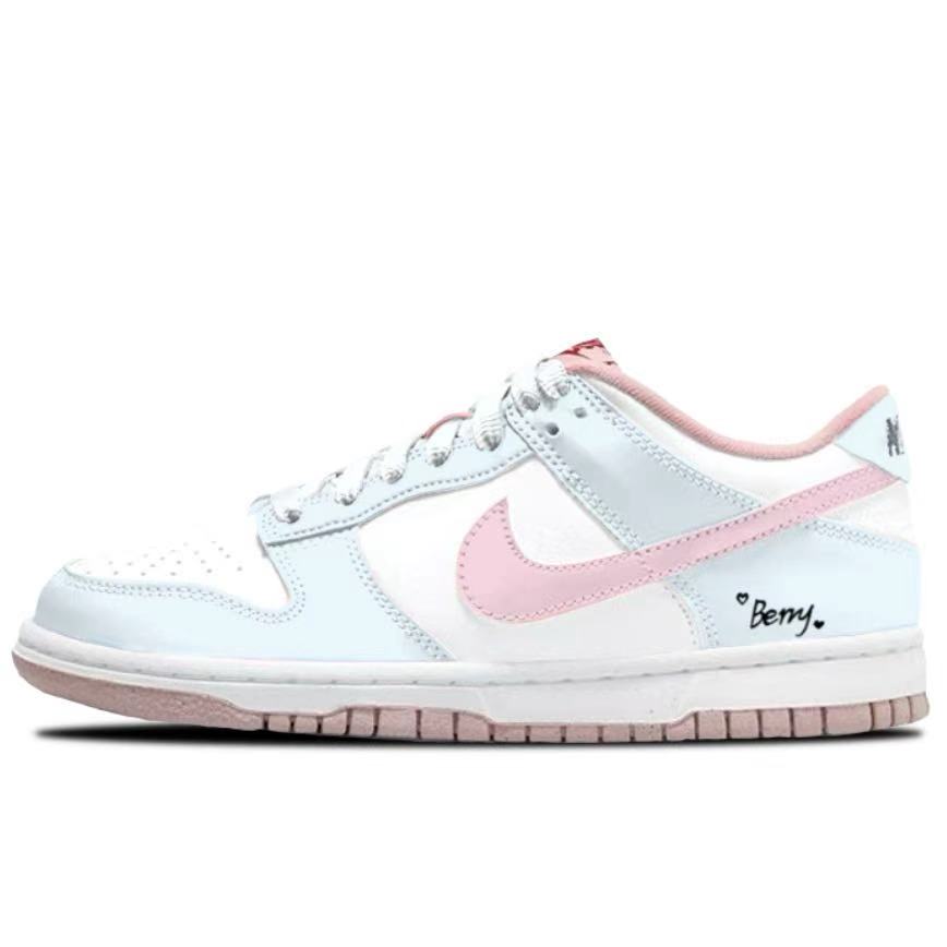 Детские скейтерские кеды Dunk Unisex Nike, светло-голубой — фото 2