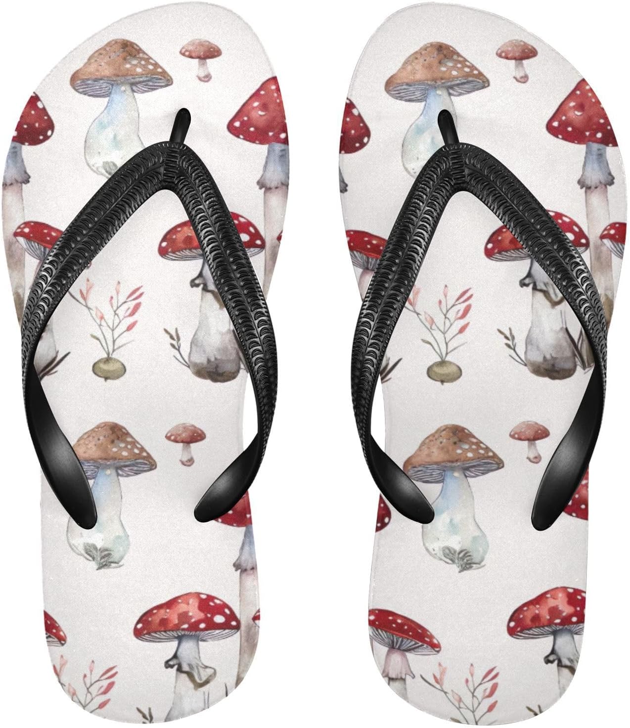 

Шлепанцы «Красный гриб» для пляжа, летние повседневные сандалии для женщин и мужчин, тапочки для душа, размер XS Kfbe