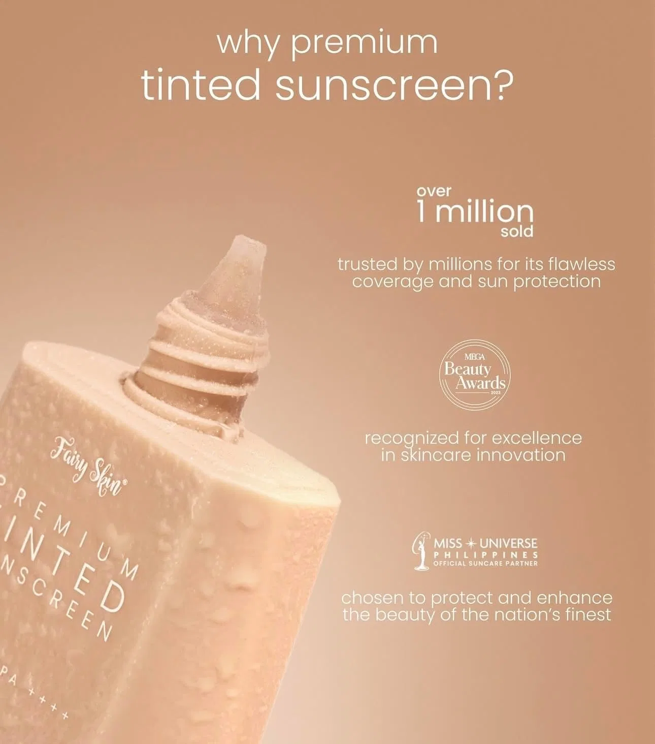 Тонированный солнцезащитный крем для лица SPF 50 PA+++, Fairy Skin, 50 г Generic — фото 3
