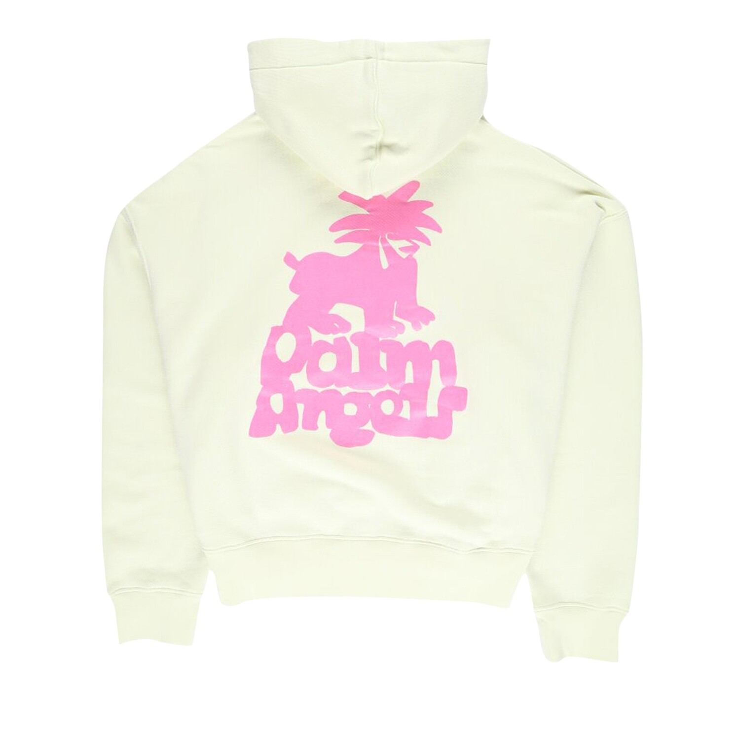 Классическое худи Palm Angels Leon, цвет Бледно-зеленый/фуксия — фото 2