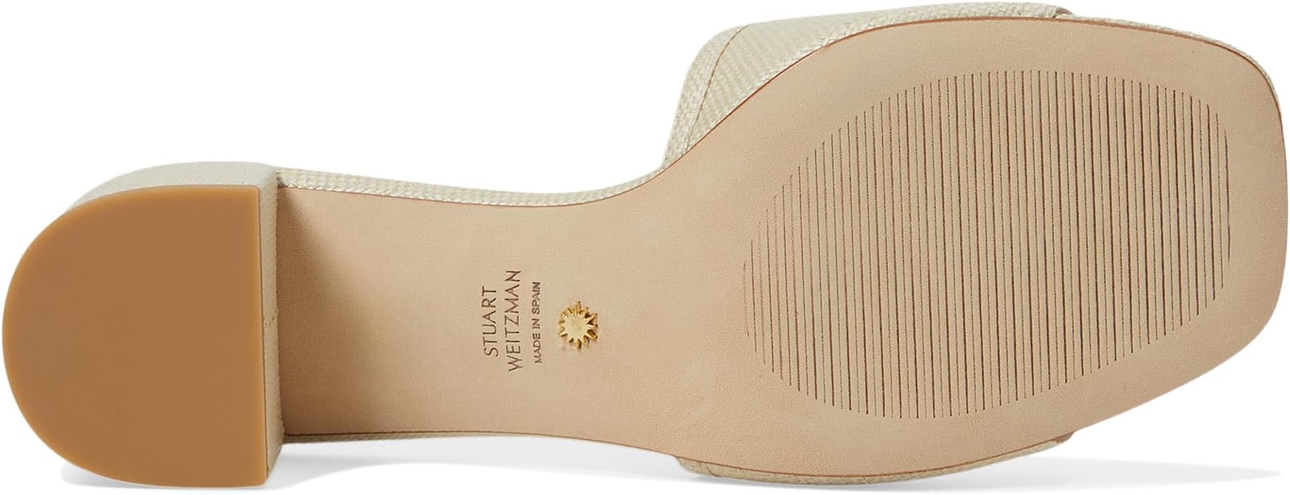 Туфли Stuart Weitzman Cayman 35 Block Slide, Natural — фото 3