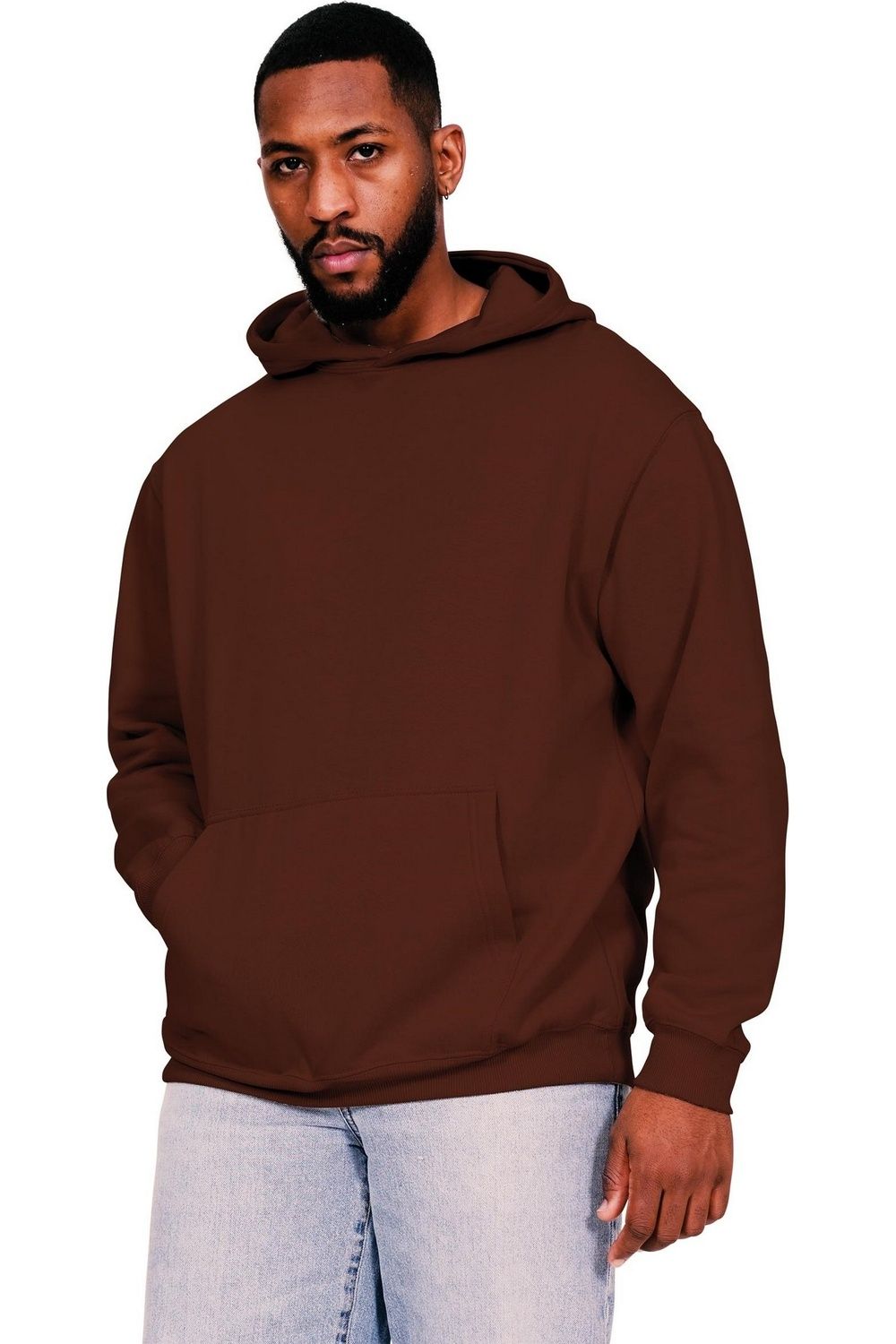 

Толстовка оверсайз Casual Classics Core Ringspun, шоколадный