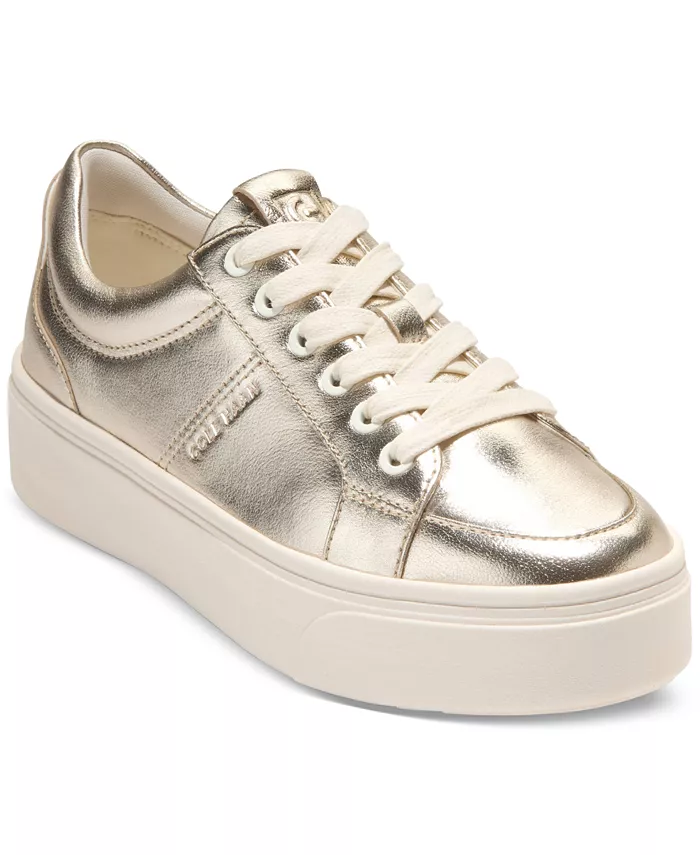 Женские кроссовки Grandpro Max на платформе Cole Haan, золотой