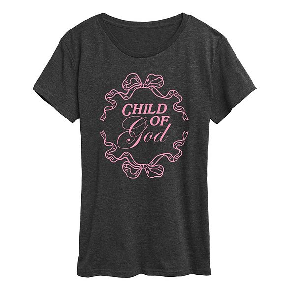 

Футболка женская Child of God Coquette с принтом бант Licensed Character, Heather Charcoal, Черный, Футболка женская Child of God Coquette с принтом бант Licensed Character, Heather Charcoal