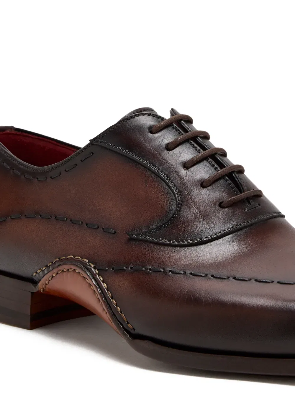 Прошитые оксфордские туфли Magnanni, коричневый — фото 4