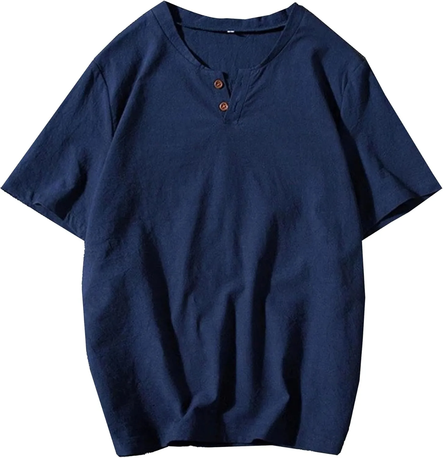 

Мужская футболка Henley Slim Fit V-образный вырез хлопок лен SWJGLITTR