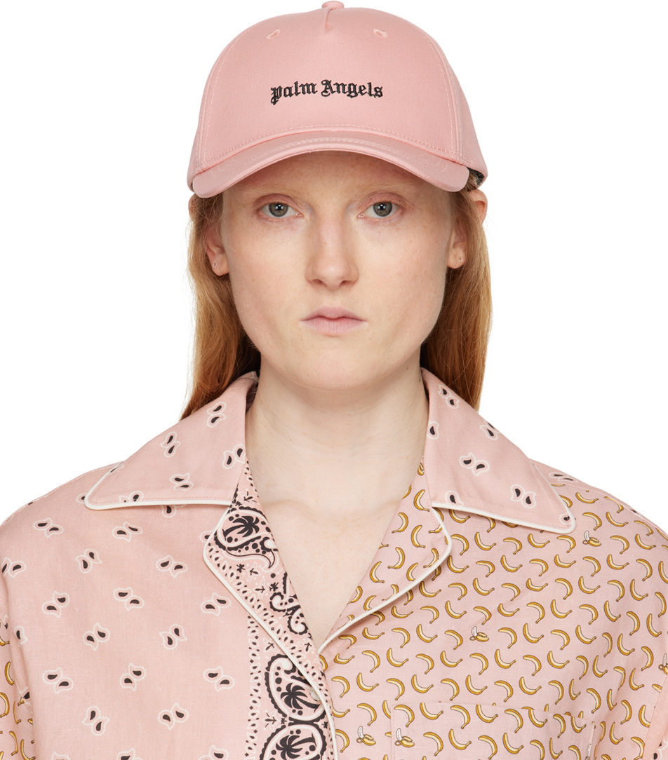 

Розовая кепка с логотипом Palm Angels