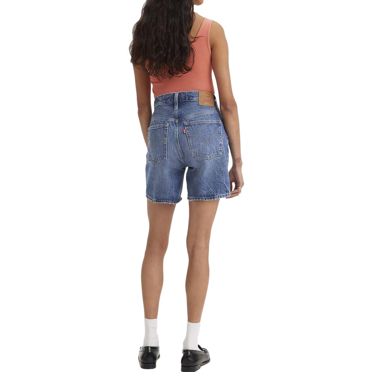 Джинсовые шорты женские синие Levi’S — фото 3