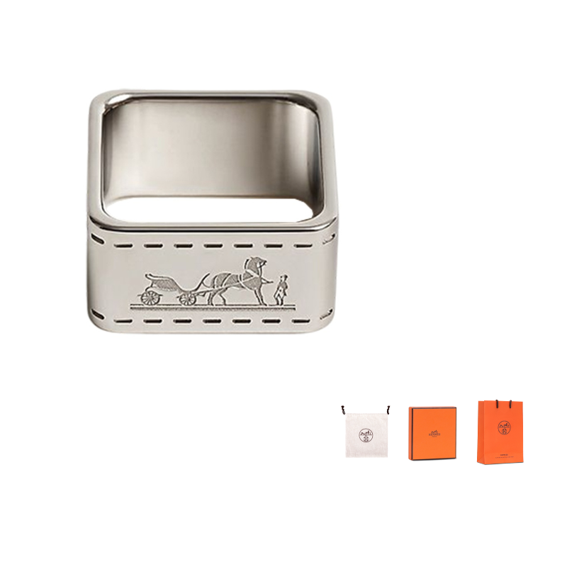 

HERMES Серебряная позолоченная, палладиевая позолоченная заколка для шелкового шарфа Women's Silver