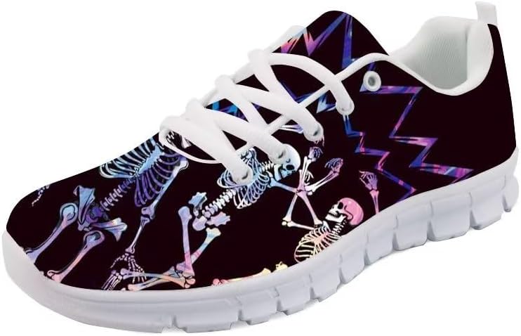 

Кроссовки Forchrinse Panda для женщин и мужчин Go Walk Slip-on для бега и ходьбы, Dance Skeleton