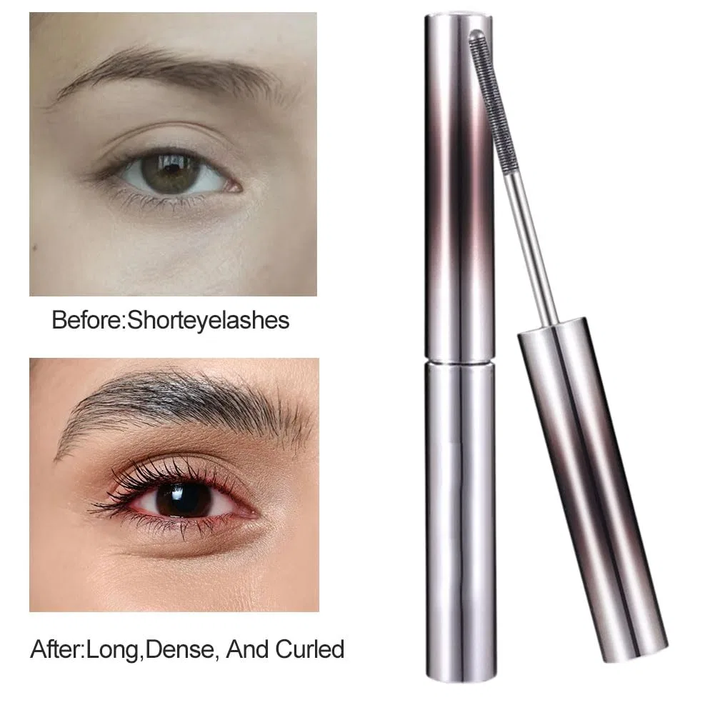 Набор из 2 водостойких тушей для ресниц 3D Metal Mascara (коричневая) Lutateo, Brown-2Pc — фото 3