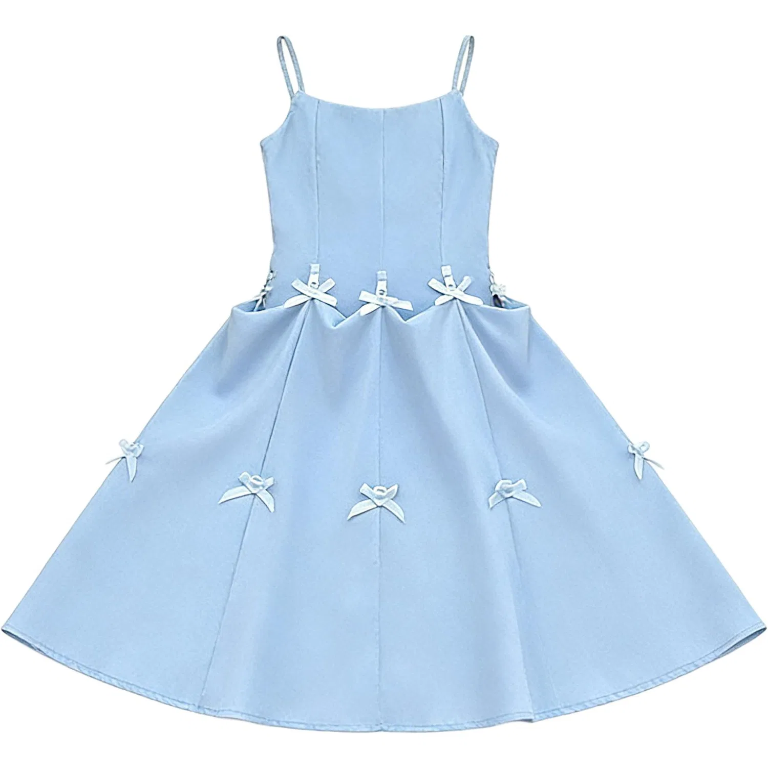 Платье детское без воротника длинное Disney, Blue