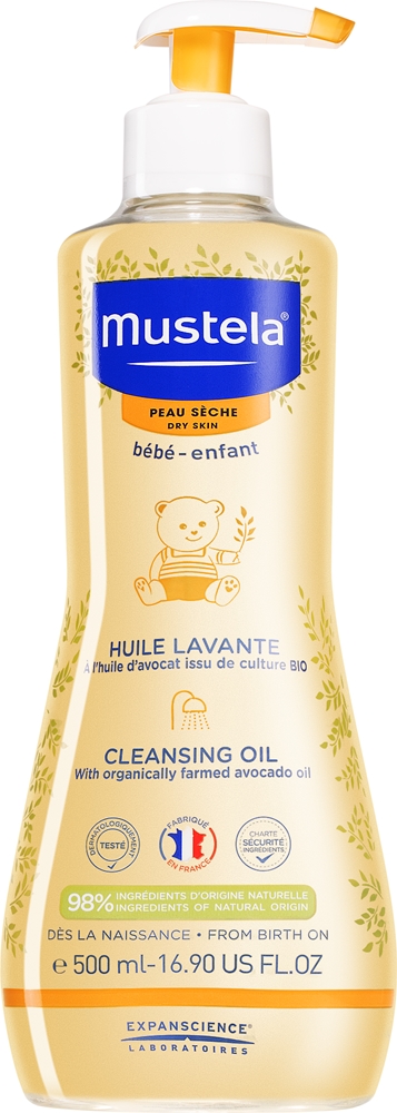 

Очищающее масло для сухой кожи Bébé для детей с рождения Mustela, 500 мл