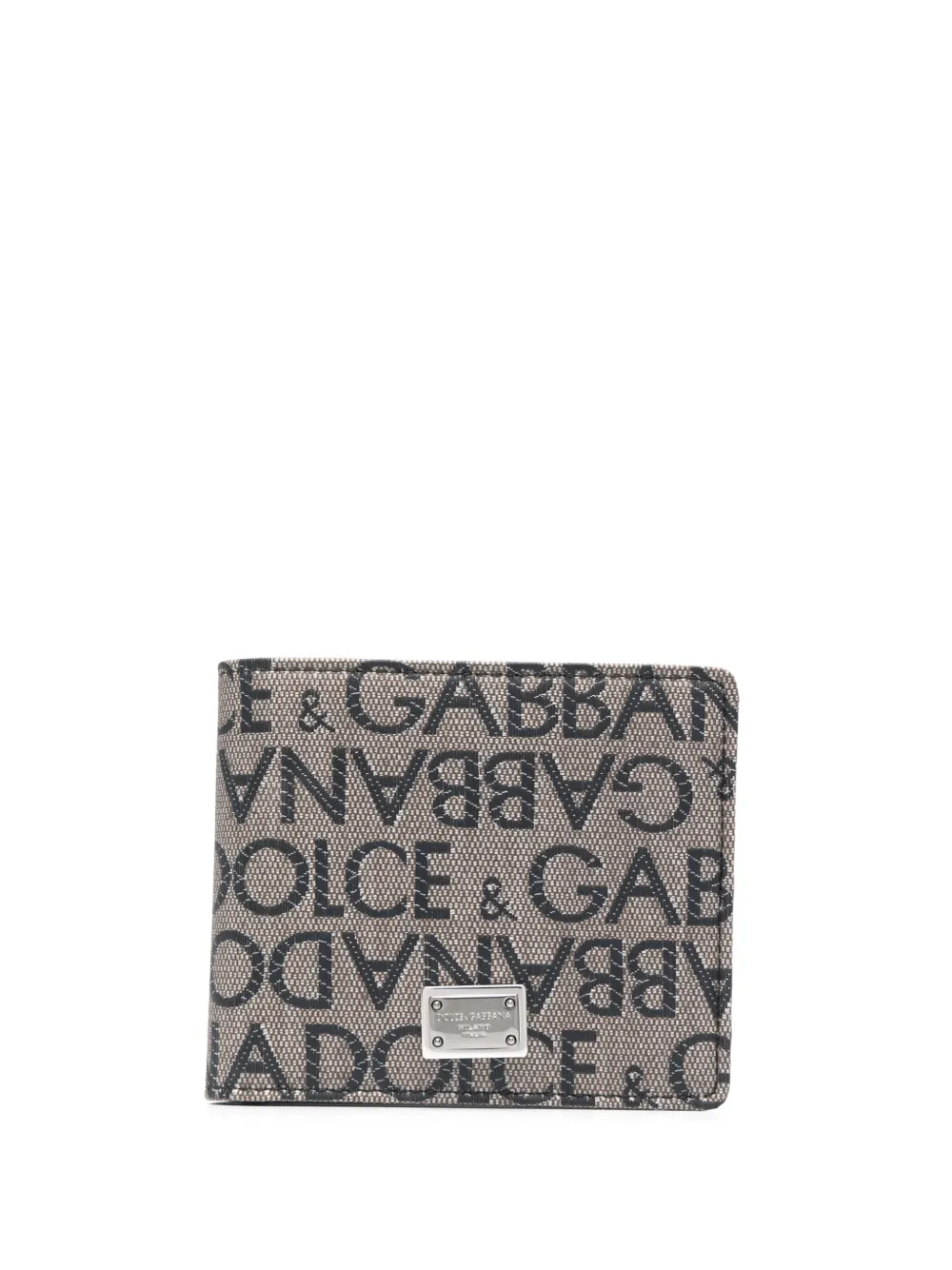 

Кошелек с жаккардовым логотипом DOLCE & GABBANA, коричневый