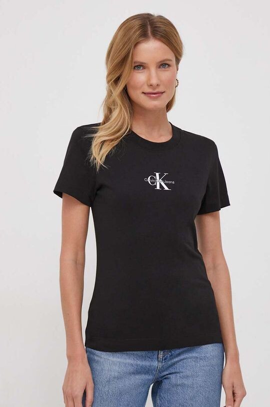 

Хлопковая футболка Calvin Klein Jeans, черный