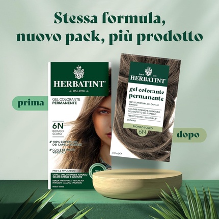 Краска для волос Permanent Hair Color Gel 6N Dark Blonde 170ml — фото 3