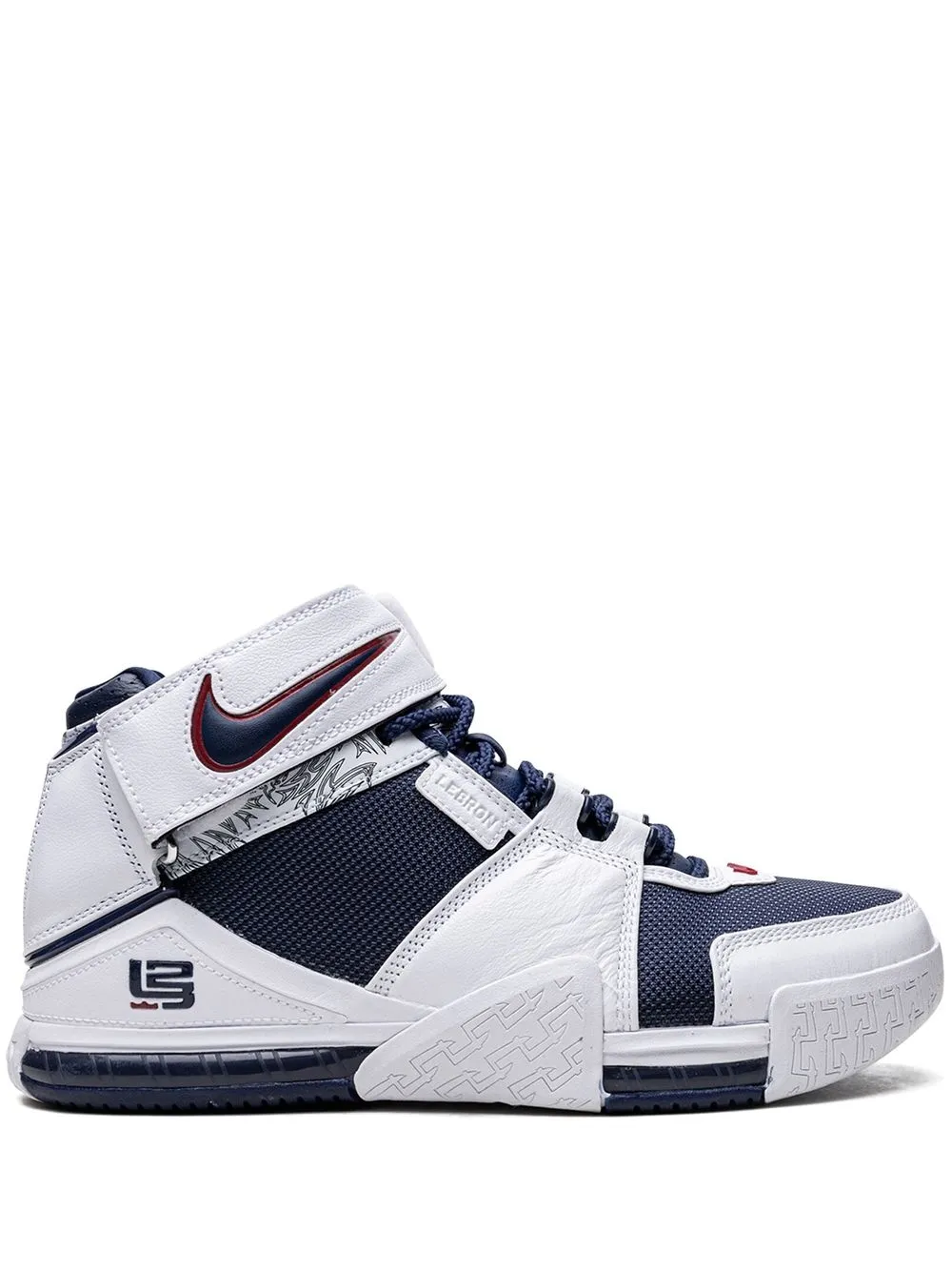 

Высокие кроссовки LeBron Zoom 2 Nike, белый