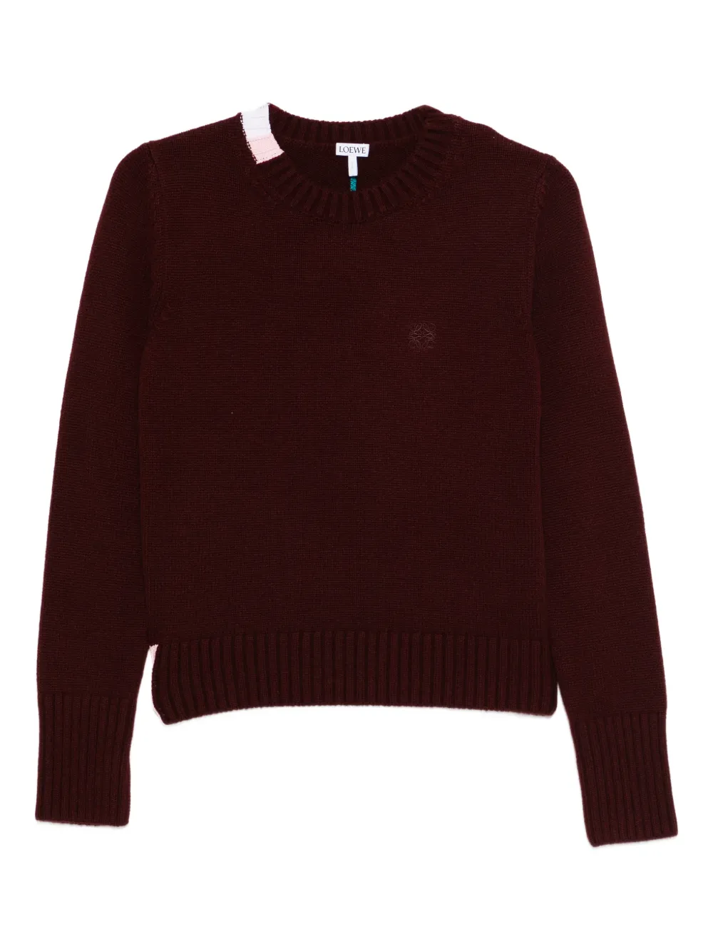 

Свитер с круглым вырезом Loewe, красный