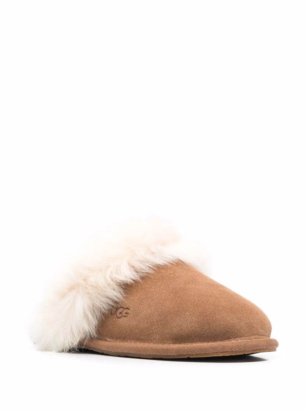 Слиперы Scuff Sis с мехом UGG, коричневый — фото 2