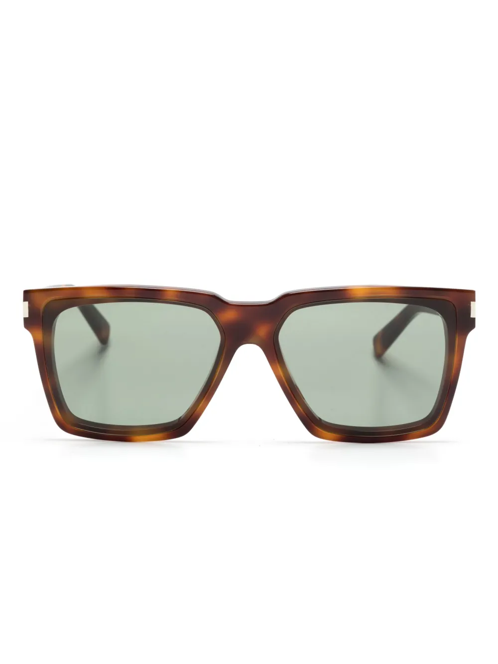 

Солнцезащитные очки Wellington в оправе черепаховой расцветки Saint Laurent Eyewear, коричневый