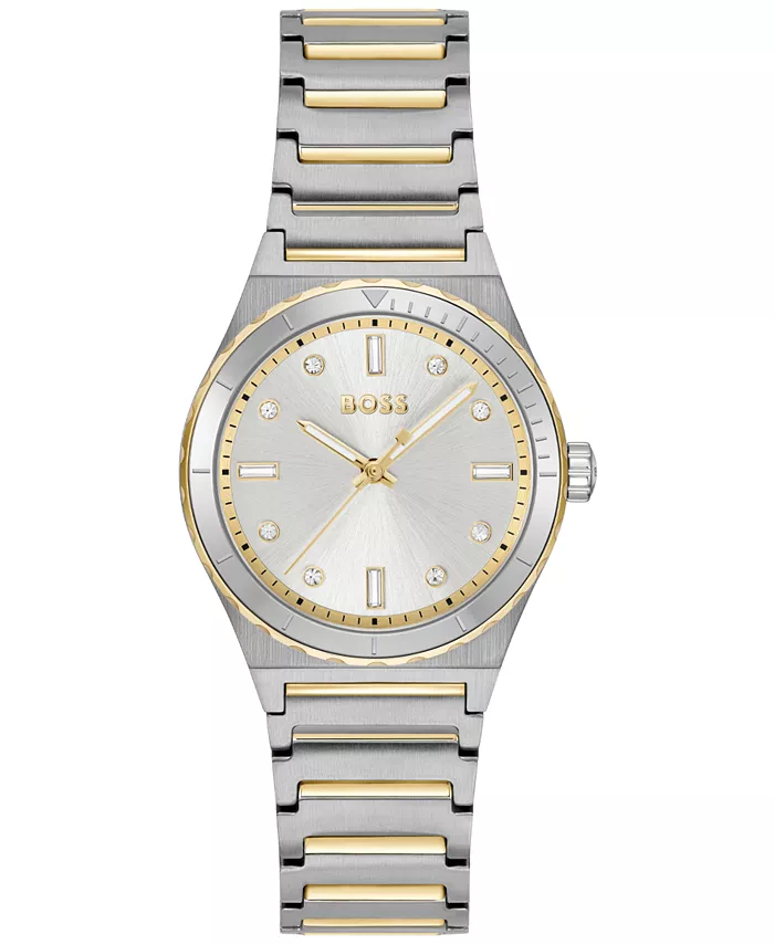 

Женские часы Candor Sport Quartz с двухцветным корпусом из нержавеющей стали, 32 мм Hugo Boss