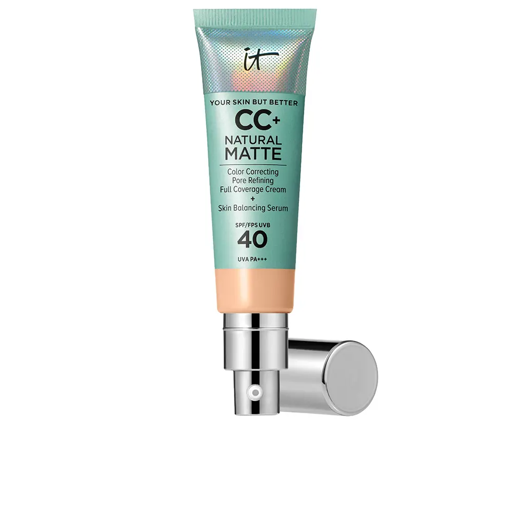 

Матирующий CC-крем с SPF40 cc+ natural matte cream foundation spf40 It Cosmetics, цвет lght medium, 32 мл