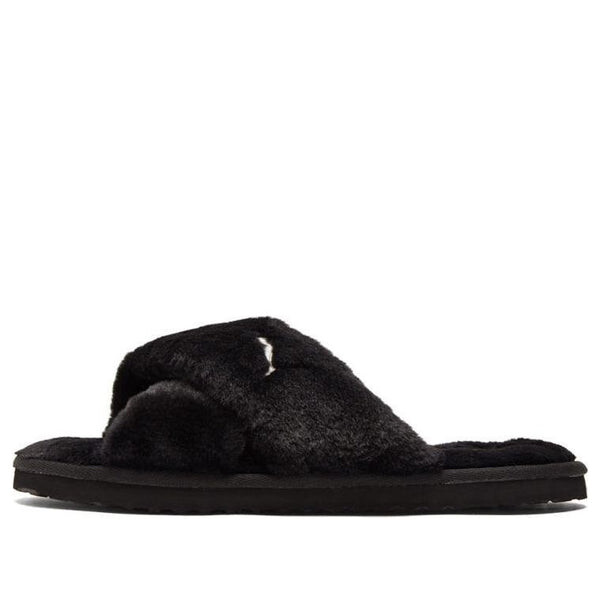 Тапочки fluff x strap slide 'black' Puma, черный