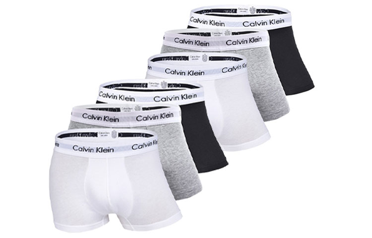 Calvin Klein Трусы Мужские 3 Штуки, 2 Упаковки (Черный/Белый/Серый) — фото 4