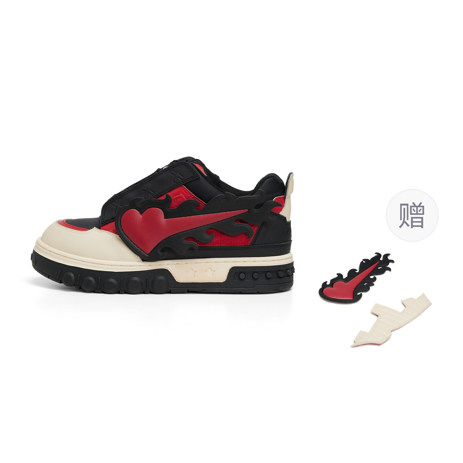 

Кроссовки XINYINSU Skateboarding Shoes Unisex Low-top, красный
