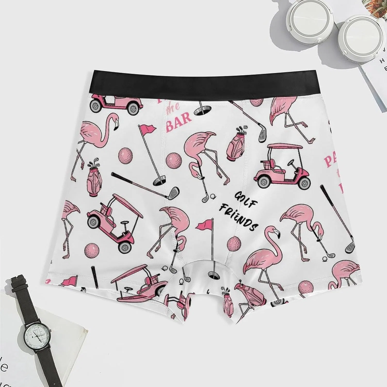 Боксеры с принтом BBQ, Golf Flamingo — фото 3