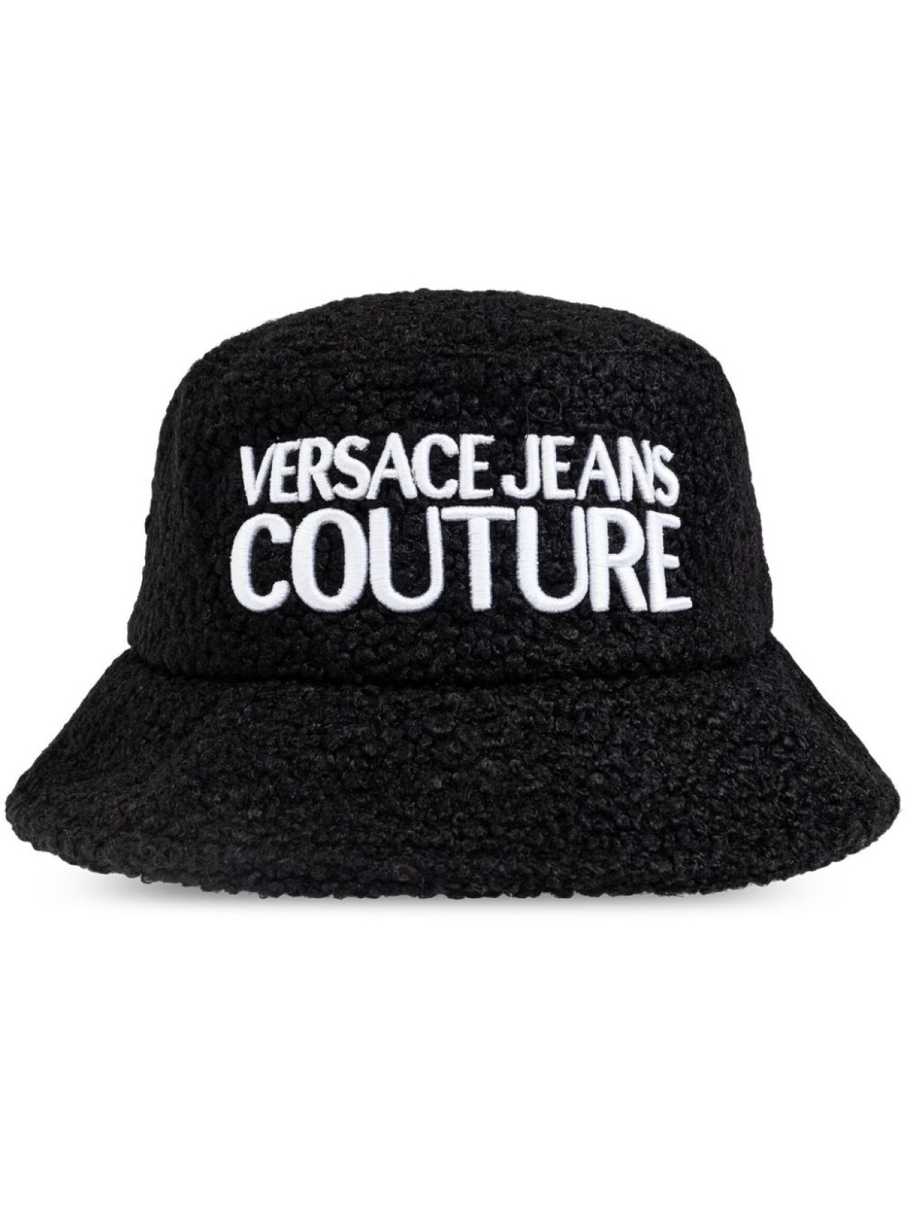 

Панама с вышитым логотипом Versace Jeans Couture, черный