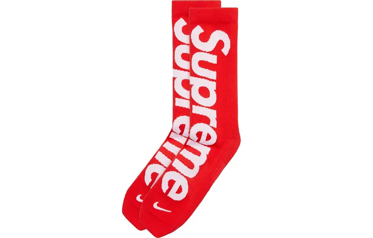 Supreme Носки Nike Lightweight Crew красные — фото 4