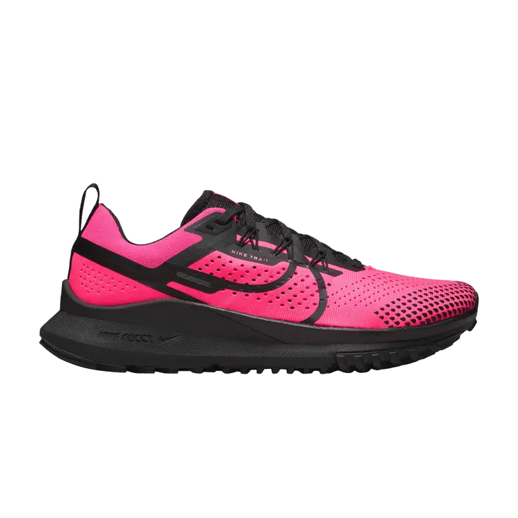 Кроссовки Wmns React Pegasus Trail 4 'Hyper Pink Black', розовый